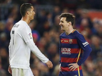 Bald Teamkollegen?: Cristiano Ronaldo (l) und Lionel Messi. Foto: Alejandro Garcia/EFE/dpa Bald Teamkollegen?: Cristiano Ronaldo (l) und Lionel Messi. Foto: Alejandro Garcia/EFE/dpa
