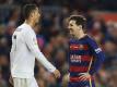 Bald Teamkollegen?: Cristiano Ronaldo (l) und Lionel Messi. Foto: Alejandro Garcia/EFE/dpa