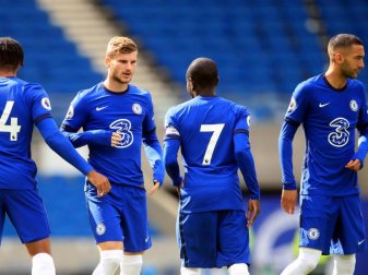 Timo Werner (2.v.l) traf gleich für den FC Chelsea. Foto: Adam Davy/PA Wire/dpa