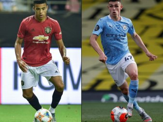 Greenwood (l.) und Foden (r.) entschuldigen sich Greenwood (l.) und Foden (r.) entschuldigen sich