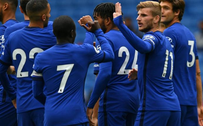 Unter anderem Timo Werner (2.v.r.) ist neu bei Chelsea
