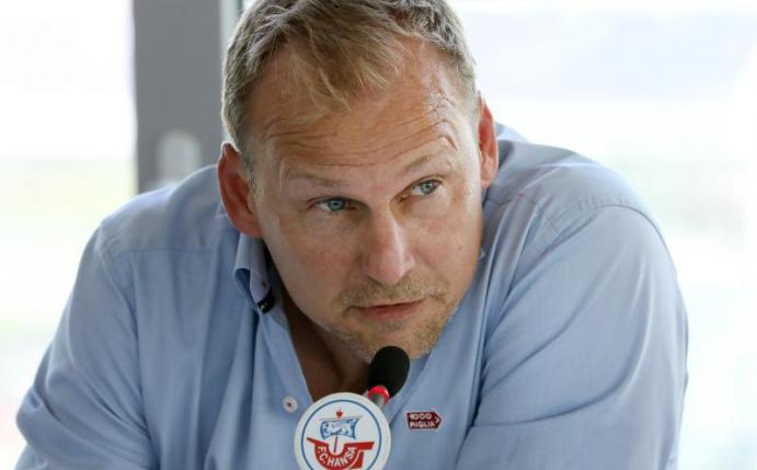 Martin Pieckenhagen, Vorstand Sport vom FC Hansa Rostock. Foto: Bernd Wüstneck/dpa-Zentralbild/dpa