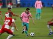 Lionel Messi hat den FC Barcelona im zweiten Testspiel der Saison-Vorbereitung zum zweiten Sieg geschossen. Foto: Joan Monfort/AP/dpa