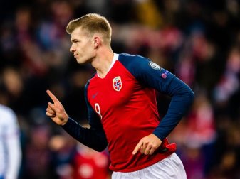 Der norwegische Nationalspieler Alexander Sörloth. Foto: Marius Simensen/Bildbyran via ZUMA Press/dpa