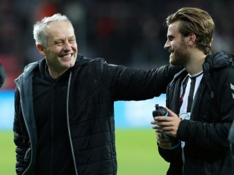 Christian Streich (l.) mit gewohnt ehrlichen Worten Christian Streich (l.) mit gewohnt ehrlichen Worten