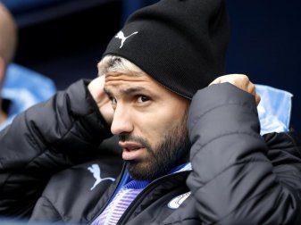 Fällt wochenlang verletzt für Manchester City aus: Sergio Agüero. Foto: Martin Rickett/PA Wire/dpa Fällt wochenlang verletzt für Manchester City aus: Sergio Agüero. Foto: Martin Rickett/PA Wire/dpa