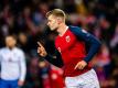 Alexander Sörloth könnte bald für RB Leipzig stürmen. Foto: Marius Simensen/Bildbyran via ZUMA Press/dpa