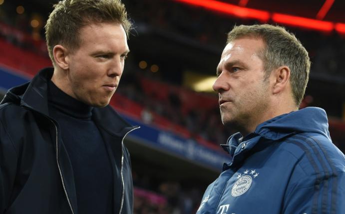 Julian Nagelsmann (l.) und Hansi Flick sind nominiert