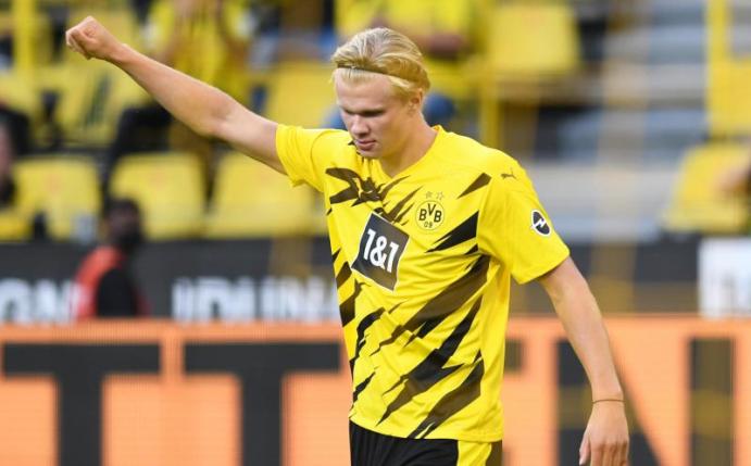 Findet noch «ein viel besserer Fußballer» werden zu müssen: Erling Haaland von Borussia Dortmund. Foto: Bernd Thissen/dpa