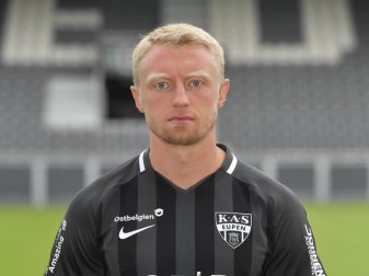 Ist Publikumsliebling beim belgischen Erstligisten KAS Eupen: Andreas Beck. Foto: John Thys/BELGA/dpa Ist Publikumsliebling beim belgischen Erstligisten KAS Eupen: Andreas Beck. Foto: John Thys/BELGA/dpa