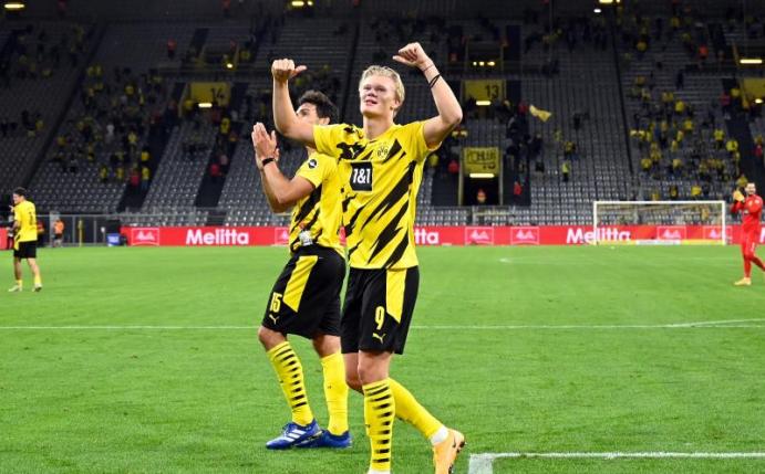 Erling Haaland sorgt in der Regel für die Dortmunder Tore. Foto: Bernd Thissen/dpa