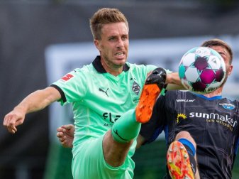 Fühlt sich bei Borussia Mönchengladbach wohl: Patrick Herrmann. Foto: Guido Kirchner/dpa Fühlt sich bei Borussia Mönchengladbach wohl: Patrick Herrmann. Foto: Guido Kirchner/dpa