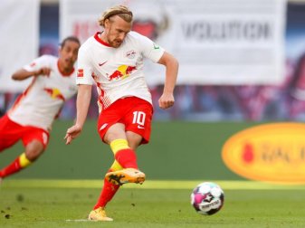Emil Forsberg glaubt an die Qualität von RB Leipzig. Foto: Jan Woitas/dpa-Zentralbild/dpa Emil Forsberg glaubt an die Qualität von RB Leipzig. Foto: Jan Woitas/dpa-Zentralbild/dpa
