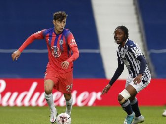 Kai Havertz (l) und der FC Chelsea holten nach 0:3-Rückstand bei West Bromwich Albion noch einen Punkt. Foto: Darren Staples/CSM via ZUMA Wire/dpa Kai Havertz (l) und der FC Chelsea holten nach 0:3-Rückstand bei West Bromwich Albion noch einen Punkt. Foto: Darren Staples/CSM via ZUMA Wire/dpa