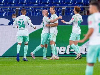 Der Bremer Niclas Füllkrug traf auf Schalke dreifach. Foto: Guido Kirchner/dpa