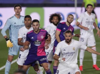 Das knappe Duell mit Real Valladolid konnten die Königlichen für sich entscheiden. Foto: Manu Fernandez/AP/dpa Das knappe Duell mit Real Valladolid konnten die Königlichen für sich entscheiden. Foto: Manu Fernandez/AP/dpa