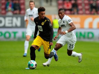 Wird bei Borussia Dortmund bleiben: Jadon Sancho (l.) Wird bei Borussia Dortmund bleiben: Jadon Sancho (l.)