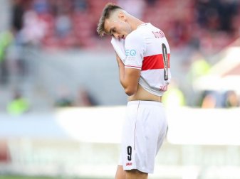 Hat einen Anruf des österreichischen Nationaltrainers verpasst: Sasa Kalajdzic vom VfB Stuttgart. Foto: Tom Weller/dpa Hat einen Anruf des österreichischen Nationaltrainers verpasst: Sasa Kalajdzic vom VfB Stuttgart. Foto: Tom Weller/dpa