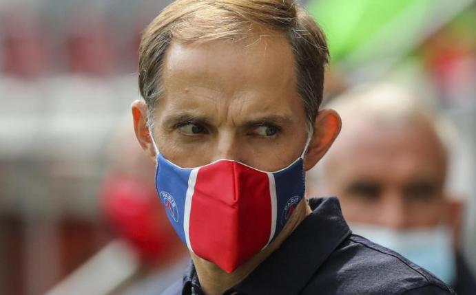Noch ist Thomas Tuchel der Cheftrainer von Paris Saint-Germain. Foto: Daniel Cole/AP/dpa