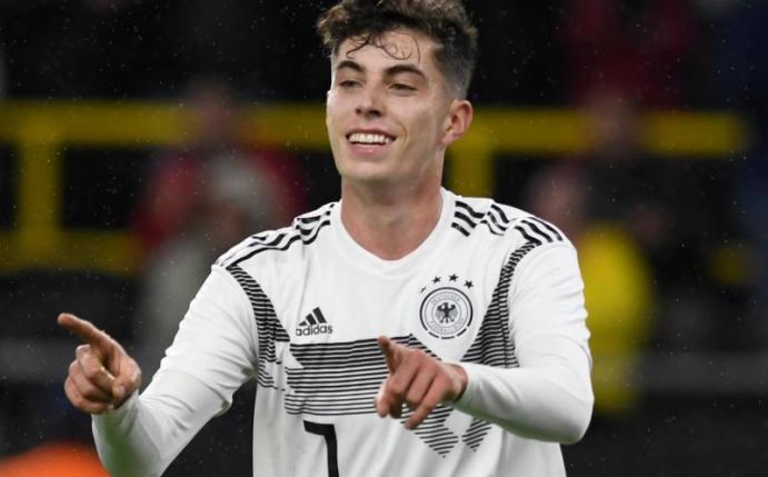 Wird auf jedem Fall in der Startelf der B-Formation stehen: Kai Havertz. Foto: Bernd Thissen/dpa