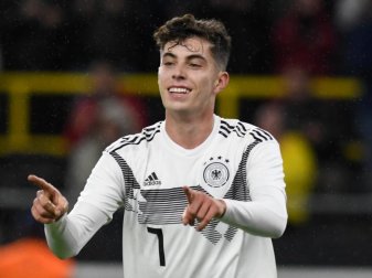 Wird auf jedem Fall in der Startelf der B-Formation stehen: Kai Havertz. Foto: Bernd Thissen/dpa Wird auf jedem Fall in der Startelf der B-Formation stehen: Kai Havertz. Foto: Bernd Thissen/dpa