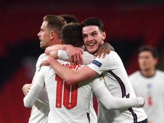 Englands Fußballer träumen nach dem Sieg gegen Belgien von mehr. Foto: Neil Hall/PA Wire/dpa Englands Fußballer träumen nach dem Sieg gegen Belgien von mehr. Foto: Neil Hall/PA Wire/dpa