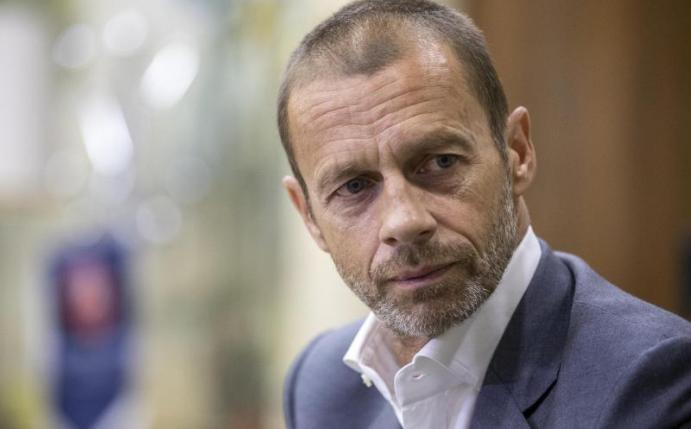 Die UEFA um Präsident Aleksander Ceferin spielt verschiedene Szenarien für die EM 2021 durch. Foto: Manu Fernandez/AP/dpa
