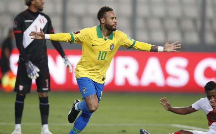 Überragender Mann bei Brasiliens Sieg gegen Peru: Superstar Neymar. Foto: Paolo Aguilar/Pool EFE/AP/dpa