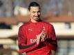 Hat den Ruf ein Kämpfer zu sein: Zlatan Ibrahimovic von AC Mailand. Foto: Spada/LaPresse/AP/dpa