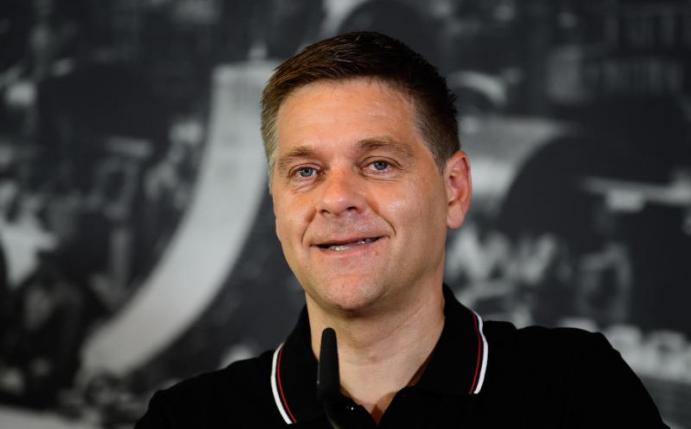 Glaubt nicht an einen Schalke-Abstieg: Union-Geschäftsführer Oliver Ruhnert. Foto: Soeren Stache/dpa-Zentralbild/dpa