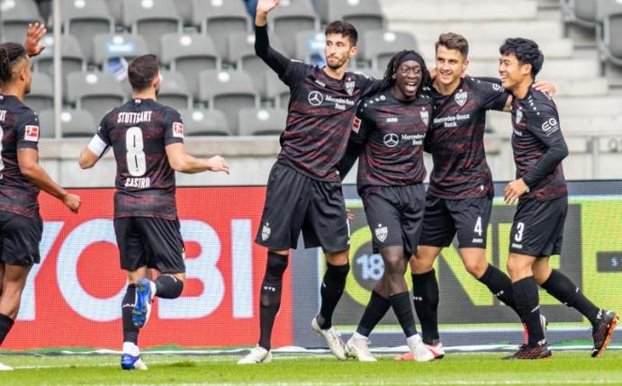 Aufsteiger VfB Stuttgart feierte einen Auswärtssieg bei Hertha BSC. Foto: Andreas Gora/dpa