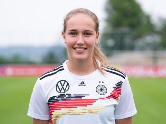 Nationalspielerin Sydney Lohmann erzielte zwei der drei Bayern-Tore gegen Turbine Potsdam. Foto: Sven Hoppe/dpa Nationalspielerin Sydney Lohmann erzielte zwei der drei Bayern-Tore gegen Turbine Potsdam. Foto: Sven Hoppe/dpa