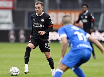 Mario Götze traf in seinem ersten Spiel für PSV Eindhoven bereits nach neun Minuten zur Führung. Foto: Olaf Kraak/ANP/dpa Mario Götze traf in seinem ersten Spiel für PSV Eindhoven bereits nach neun Minuten zur Führung. Foto: Olaf Kraak/ANP/dpa