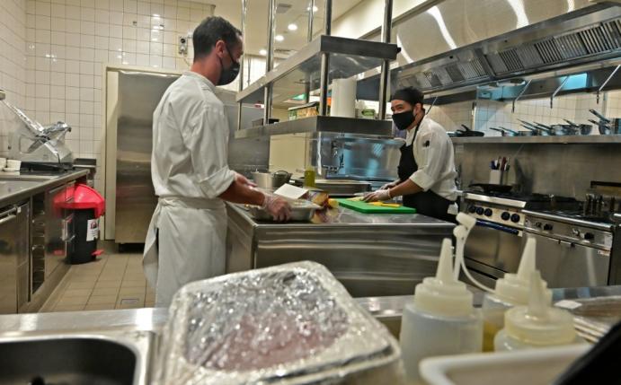 Mannheim stellt das vorbereitete Catering zur Verfügung