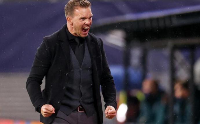 Leipzigs Trainer Julian Nagelsmann gewinnt mit RB das wichtige Auftaktspiel in der Champions League. Foto: Jan Woitas/dpa-Zentralbild/dpa