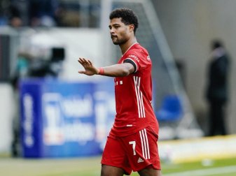 Bei Bayerns Serge Gnabry sind zwei Corona-Tests negativ ausgefallen. Foto: Uwe Anspach/dpa Bei Bayerns Serge Gnabry sind zwei Corona-Tests negativ ausgefallen. Foto: Uwe Anspach/dpa