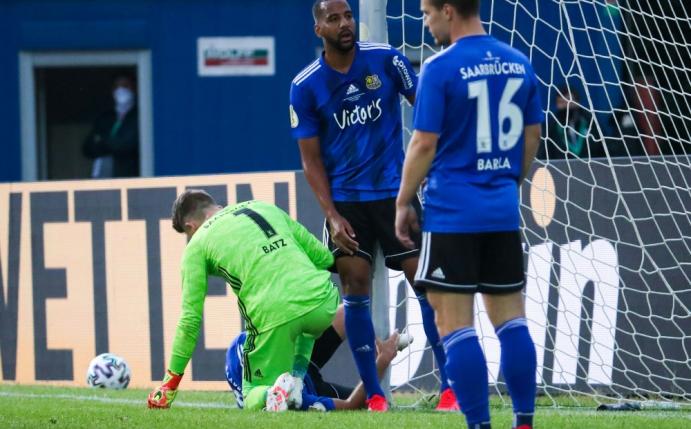 Der 1. FC Saarbrücken unterliegt dem SC Verl 1:2