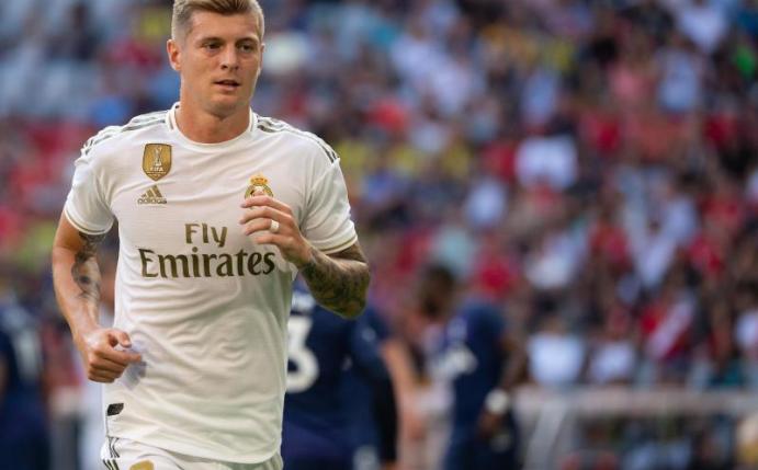 Ist mit Real Madrid bei Borussia Mönchengladbach gefordert: Toni Kroos. Foto: Sven Hoppe/dpa