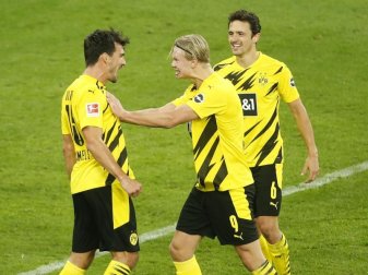Die BVB-Stars wollen an die Leistung vom Schalke-Spiel anknüpfen. Foto: Leon Kuegeler/Reuters-Pool/dpa Die BVB-Stars wollen an die Leistung vom Schalke-Spiel anknüpfen. Foto: Leon Kuegeler/Reuters-Pool/dpa