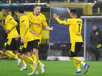 Jadon Sancho (r) und Erling Haland sorgten für den Dortmunder Sieg gegen St. Petersburg. Foto: Bernd Thissen/dpa Jadon Sancho (r) und Erling Haland sorgten für den Dortmunder Sieg gegen St. Petersburg. Foto: Bernd Thissen/dpa