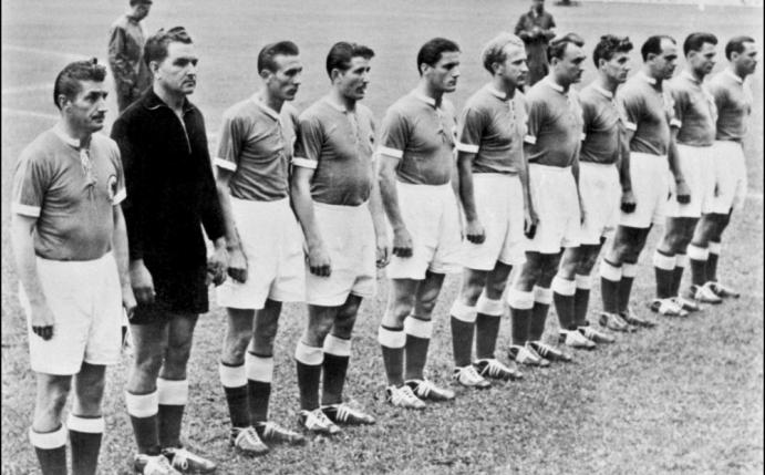 Kapitän Fritz Walter und die Nationalmannschaft  1954 