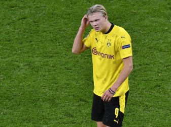 Erling Haaland wird aufgrund von Knieproblemen am 6. Spieltag gegen Arminia Bielefeld geschont. Foto: Martin Meissner/POOL AP/dpa Erling Haaland wird aufgrund von Knieproblemen am 6. Spieltag gegen Arminia Bielefeld geschont. Foto: Martin Meissner/POOL AP/dpa