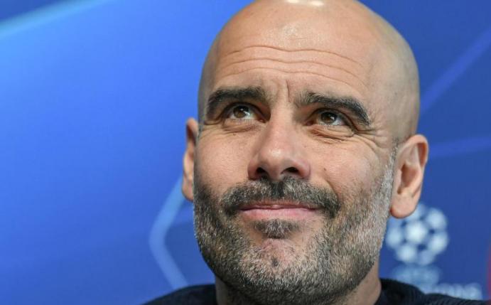 Pep Guardiola würde seinen Vertrag bei Manchester City gerne verlängern. Foto: Ina Fassbender/dpa