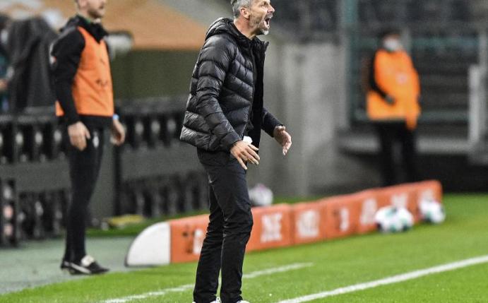 Siegte mit Gladbach im Topspiel gegen Leipzig: Trainer Marco Rose. Foto: Martin Meissner/Pool AP/dpa