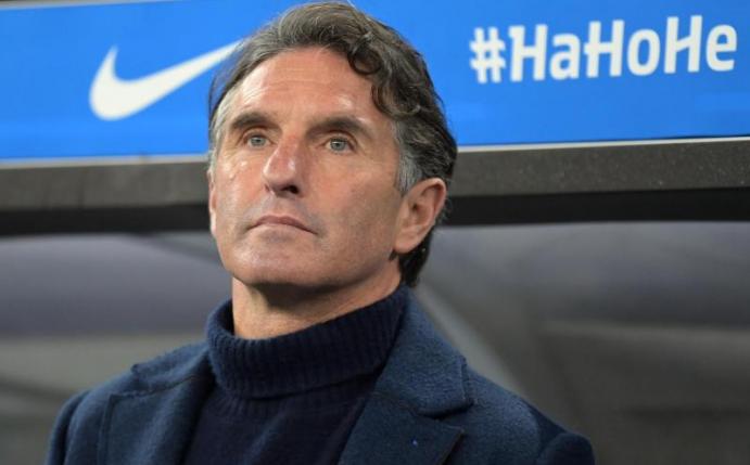 Hertha-Trainer Bruno Labbadia will den Kurs beibehalten. Foto: Soeren Stache/dpa-Zentralbild/dpa