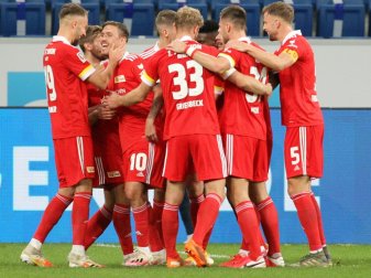 Union Berlin feiert höchsten Bundesligasieg Union Berlin feiert höchsten Bundesligasieg