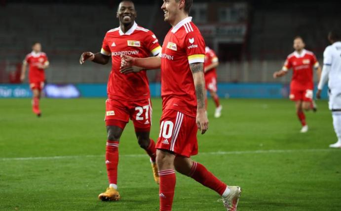 Mann der Stunde bei Union Berlin: Max Kruse. Foto: Maja Hitij/Getty Images Europe/Pool/dpa