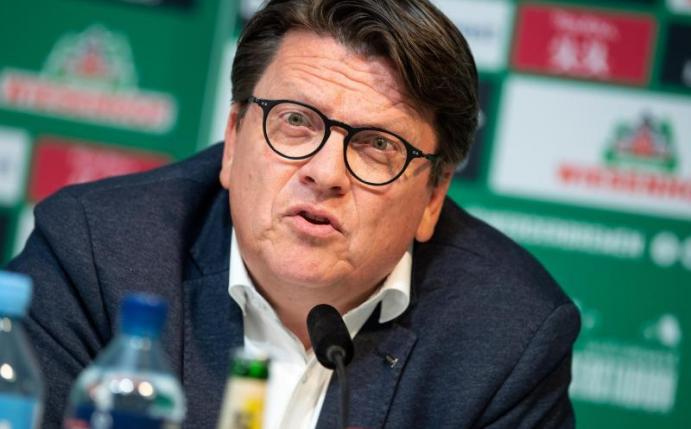 Werder Bremens Präsident Hubertus Hess-Grunewald hat sich für Veränderungen im Profifußball stark gemacht. Foto: Sina Schuldt/dpa