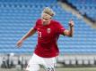 Norwegens Star Erling Haaland hat spielfrei. Foto: Stian Lysberg Solum/NTB scanpix/dpa