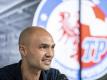 Trainer Sofian Chahed gewann mit Turbine Potsdam. Foto: Fabian Sommer/dpa/ZB